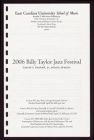 Audio recording of East Carolina University 2006 Billy Taylor Jazz Festival: Jazz 'Bones.